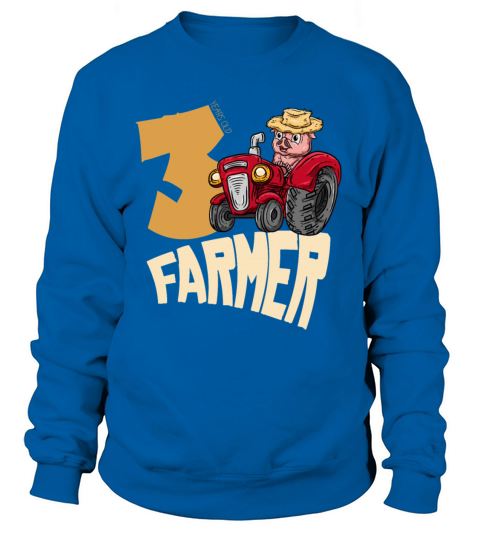 3rd Birthday Farmer Kids 3 Years Women's Sweatshirt