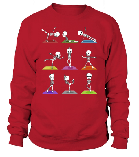 Yoga Skeletons Halloween Women's Sweatshirt