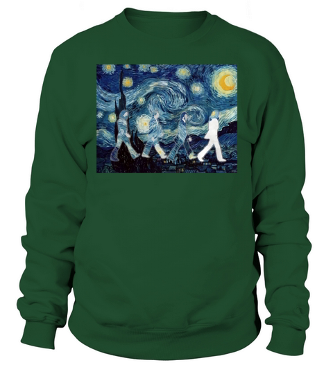 the beatles mashup starry night Sweatshirt Unisex