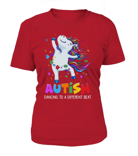 unicorn Autism Awareness Cute unicorn Color Puzzle Women's T-Shirt