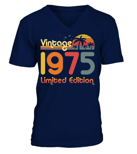 46th birthday - vintage 46 years Men's V-Neck T-shirt