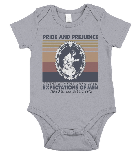 Pride And Prejudice Giving Women Unrealistic Expectations Of Men Since 1811 vintage retro Short Sleeve Baby One-Piece
