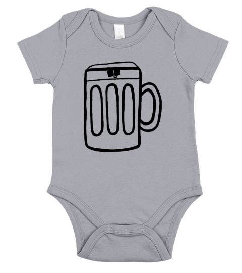 beer happy black alcohol party student stein alc Short Sleeve Baby One-Piece