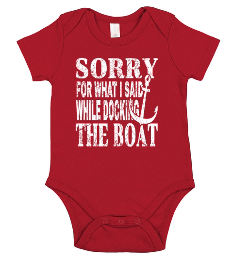 Boat Captain Gift Funny Sailor Docking Gift Lake Short Sleeve Baby One-Piece