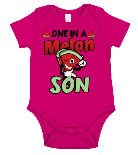 Watermelon Son Child Melon Father Love Family Short Sleeve Baby One-Piece