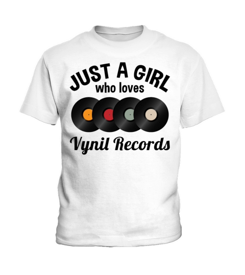 Phonograph Record Vinyl Quote Women Girls Gift Kids T-Shirt