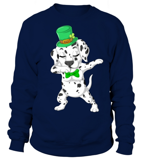 dabbing dalmatian st patricks day Women's Sweatshirt