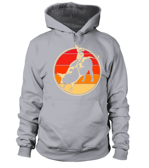 Vintage Bull Riding Retro Rodeo Graphic For Women Women's Hoodie