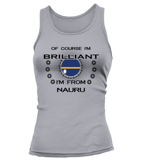 I AM GENIUS BRILLIANT CLEVER NAURU Women's Tank Top