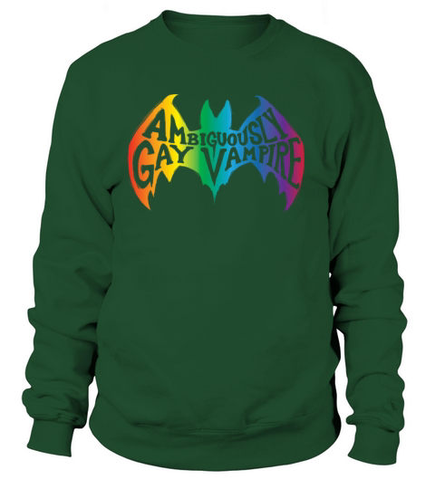 Ambiguously Gay Vampire LGBT Pride Month Women's Sweatshirt