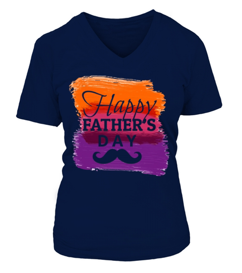 Happy Fathers Day Women's V-Neck T-shirt