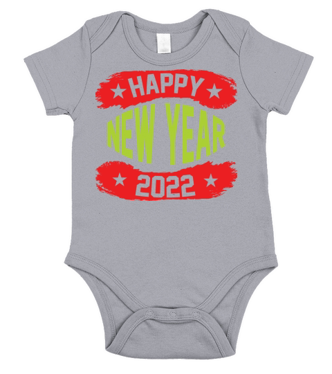 HAPPY NEW YEAR 2022 Short Sleeve Baby One-Piece