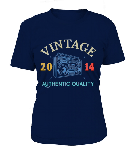 Vintage 2014 Authentic Birthday Birth Year Women's T-Shirt