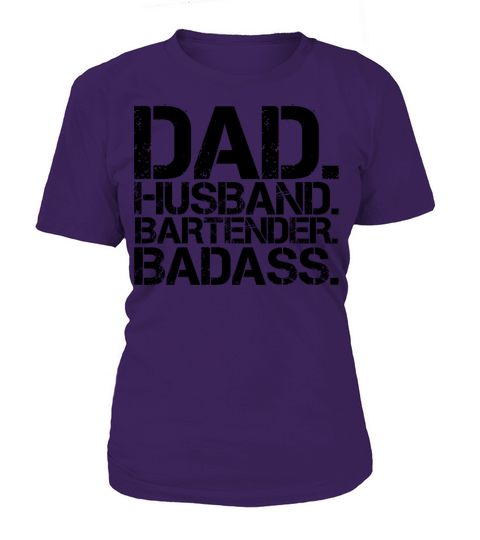Dad Husband Bartender Badass Funny Bartending Dads Women's T-Shirt