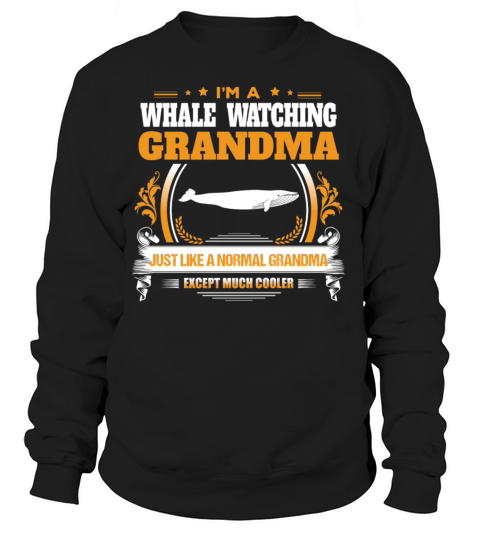 Whale Watching Grandma Shirt Gift Idea Women's Sweatshirt