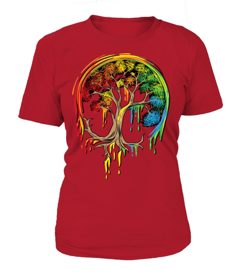 Colorful Tree Life is really good Tree Art Shirt Women's T-Shirt