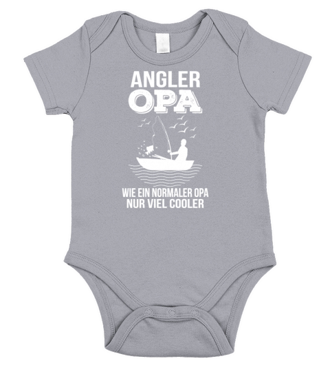 Angler grandpa like a normal grandpa just a lot co Short Sleeve Baby One-Piece