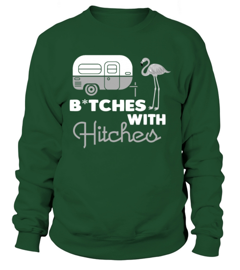 Bitches With Hitches black Women's Sweatshirt