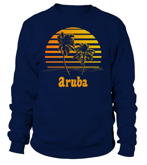 Aruba Sunset Palm Trees Women's Sweatshirt