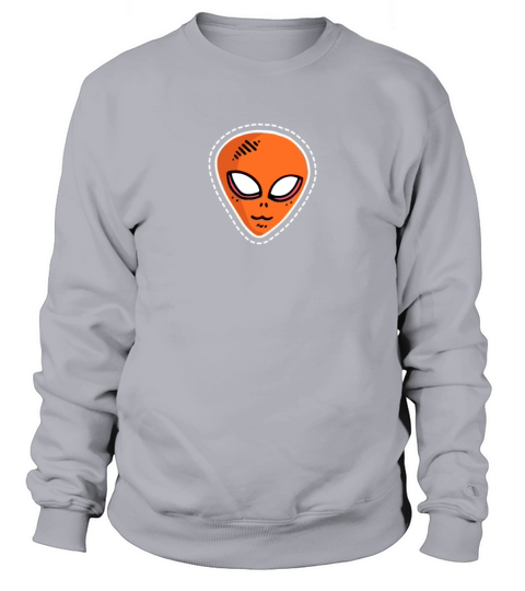 Funny Alien Head On Secret Space Program On Their Men's Sweatshirt