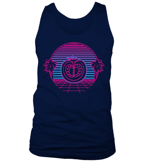 Tomato Vegan Retro Vintage Retrowave Men's Tank Top