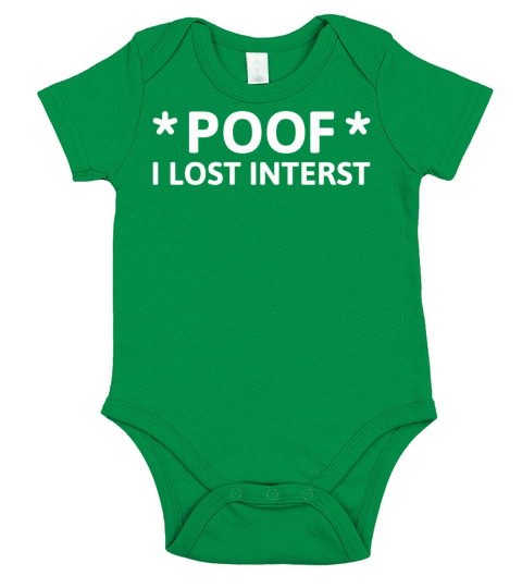 lost interest Short Sleeve Baby One-Piece