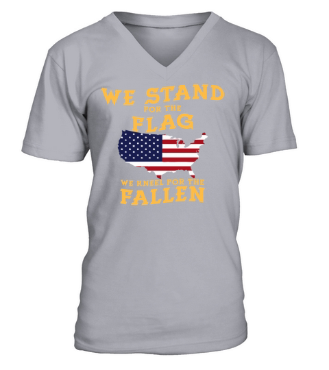 WE STAND FOR THE FLAG Memorial Day Gift Men's V-Neck T-shirt