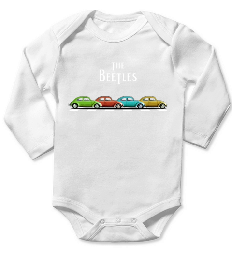THE BEETLES Long Sleeve Baby One-Piece