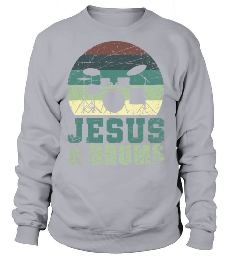 Drummer Christian Religious Drums Player Gift Jesu Women's Sweatshirt