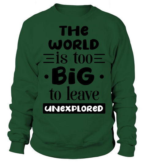 The world is too big black Women's Sweatshirt
