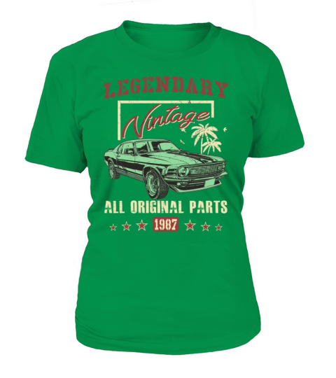 Vintage 1987 All Original Parts 31th Birthday Gift Women's T-Shirt