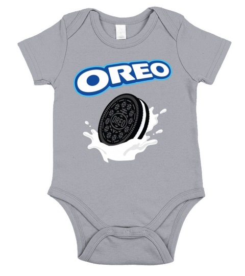 Oreo Logo with dunk Short Sleeve Baby One-Piece