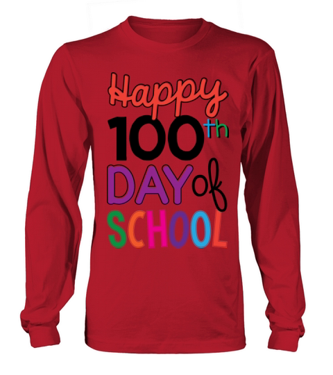 100th Days of School Men's Long Sleeve