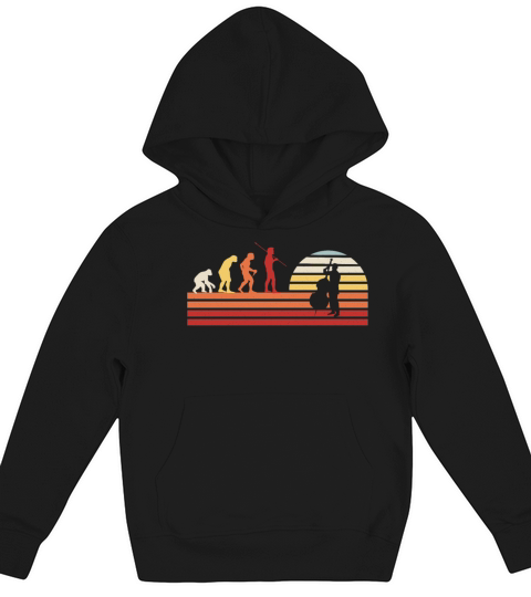 Retro Cello Vintage Cellist Violoncello Kids Hoodie