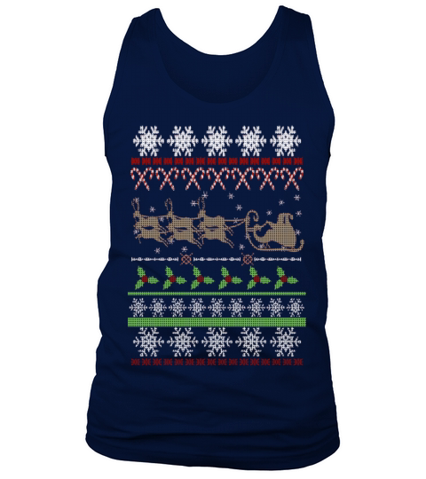 Ugly Christmas Sweater Inspired Men's Tank Top