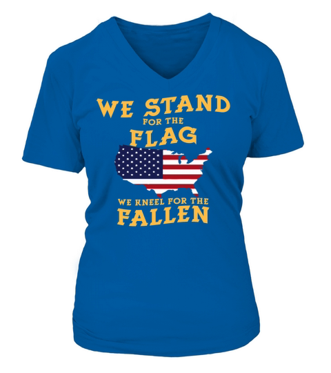 WE STAND FOR THE FLAG Memorial Day Gift Women's V-Neck T-shirt