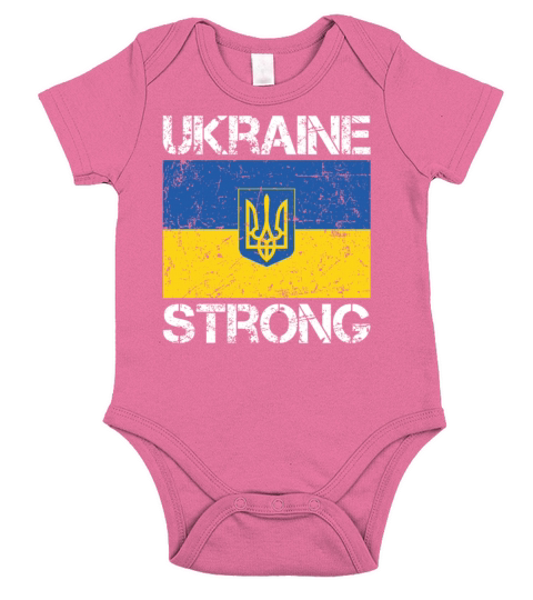 Ukraine Strong Short Sleeve Baby One-Piece