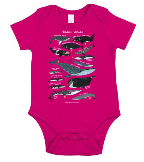 Baleen Whales Classic T-Shirt Short Sleeve Baby One-Piece