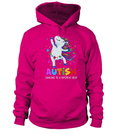 unicorn Autism Awareness Cute unicorn Color Puzzle Men's Hoodie