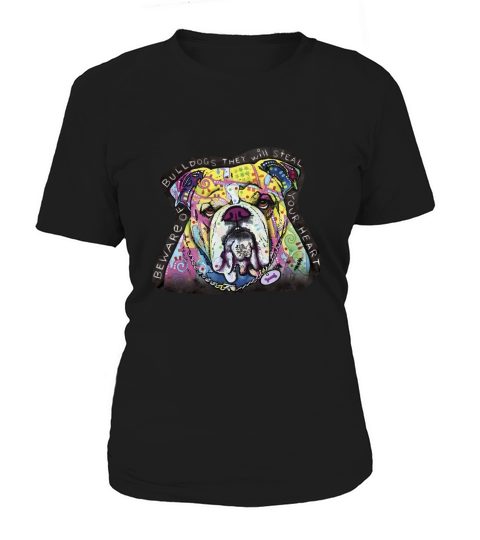 English Bulldogs Colorful Graphic Women's T-Shirt