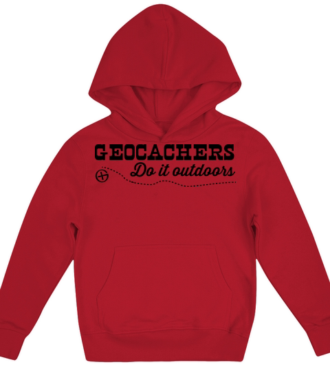 Geocachers do it outdoors Kids Hoodie