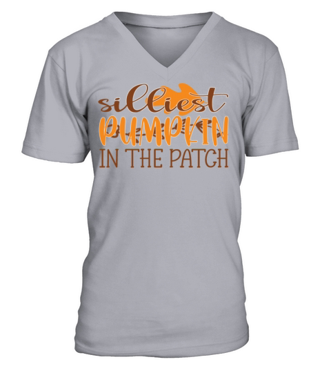 Silliest pumpkin in the patch orange Pumpkin Men's V-Neck T-shirt