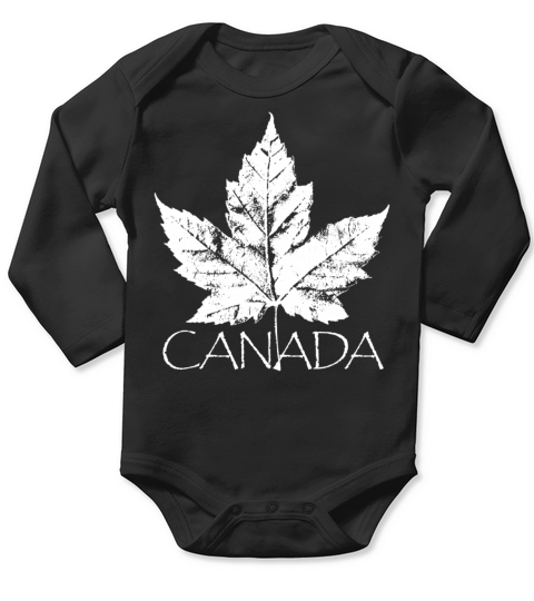 Canada Souvenir Vintage Canada Shirts Long Sleeve Baby One-Piece
