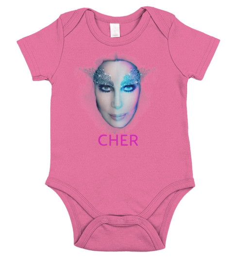 Cher face Short Sleeve Baby One-Piece