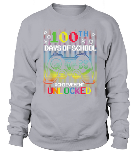 100th Day Of School For Teacher Student Video Game Women's Sweatshirt
