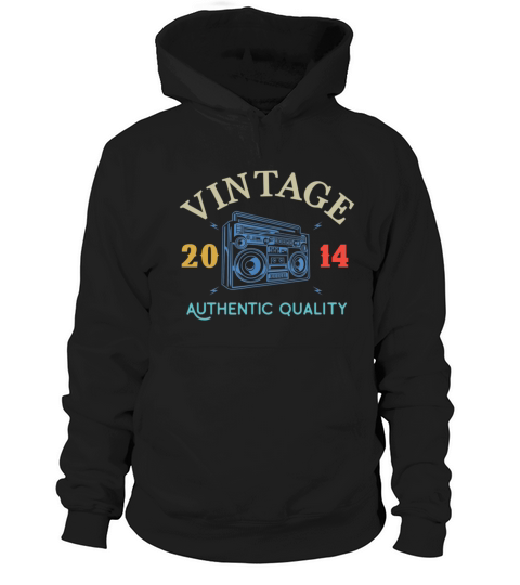 Vintage 2014 Authentic Birthday Birth Year Women's Hoodie
