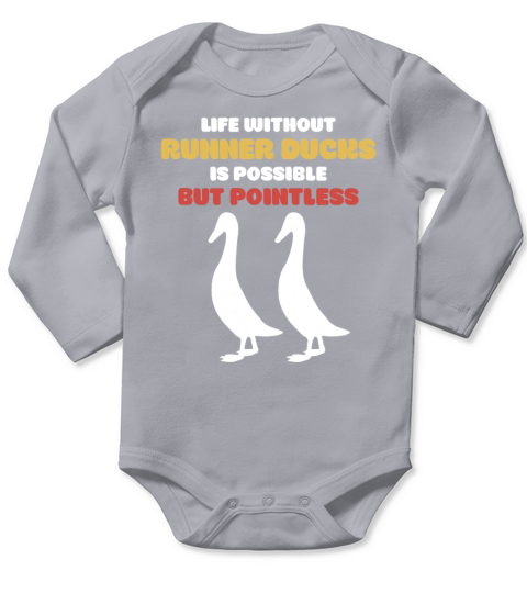 Runner ducks duck owner gift poultry Long Sleeve Baby One-Piece