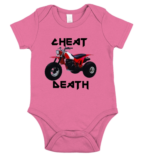 Vintage 3 Wheeler Cheat Death Short Sleeve Baby One-Piece