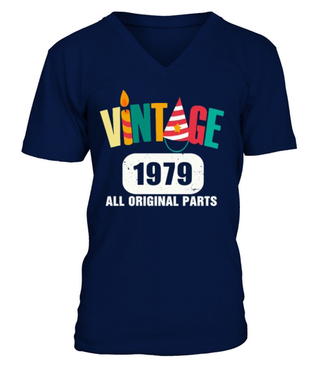Vintage 1979 All Original Parts Men's V-Neck T-shirt