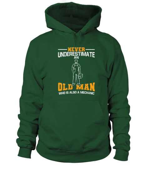 Never Underestimate An Old Man Who Is Mechanic Women's Hoodie